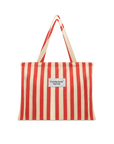 Tote bag- Striped red/white